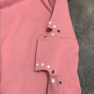 New kids cropped justice hoodie